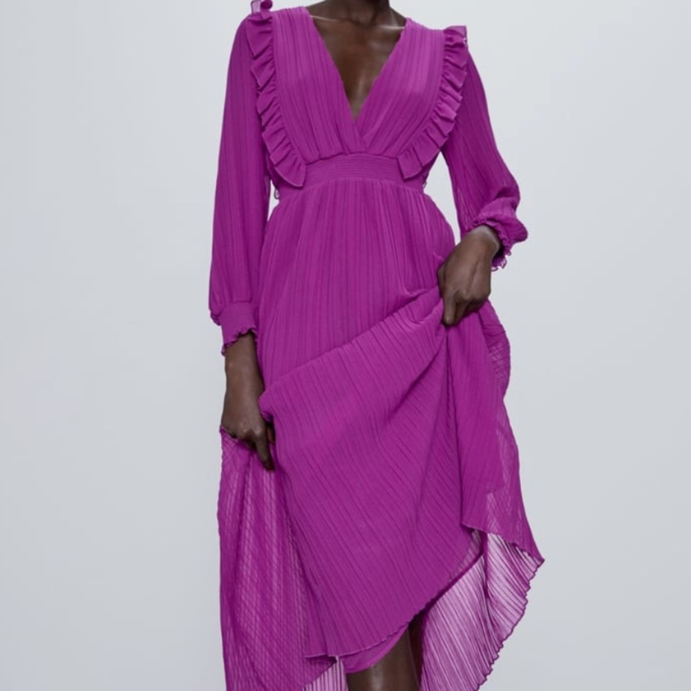 ZARA Pleated Dress